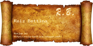 Reiz Bettina névjegykártya